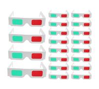 YARNOW 50pcs 3D Glasses Red Green: Paper Cardboard Glasses - Folding Design 3D Viewing Eyeglasses for Movies Comics and STEM Science Projects