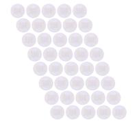 YARNOW 50pcs Elastic Headband Pad for 1.8 Inch Round Non Woven Fabric | DIY Craft Base, Smooth Edges and Secure Hold, White Finish for Daily Use and Handmade Projects