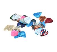 YARNOW 50pcs Electric Guitar Picks Mixed Celluloid Picks Folk Guitar Accessories Smooth Edges Beginner Friendly
