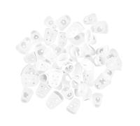 YARNOW 50pcs Guitar Finger Protectors Silicone Fingertip Guards for Guitar Bass Ukulele Rubber Finger Covers Protect Fingernails during Practice