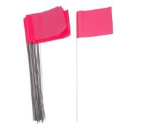 YARNOW 50pcs High Visibility Lawn Marking Flags for Outdoor Garden Durable Weather Resistant Small Flags for Irrigation Surveying and Landscape Boundary Markers