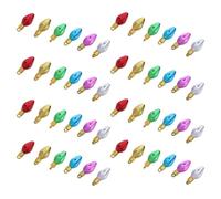 YARNOW 50pcs Plastic Christmas Ornament Beads for DIY Crafting and Ornament Replacement, Mini Holiday Decorations for Doors and Parties Random Color