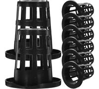YARNOW 50pcs Plastic Plant Pot Mesh Hydroponic Net Pots with Slotted Design Medium Plant Outdoor for Balcony or Indoor Cultivation Works with Hydroponics or Soil-based Media