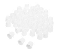 YARNOW 50pcs Plastic Toothpaste Caps with Self-Closing Dispensing Head Cover Travel Toothpaste Tube Caps for Refillable Attachment for Hygiene and Leak Prevention