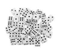 YARNOW 50pcs Rounded Right Angle Dice Set Mixed Colors Ensures Standard Game Dice Board Game for Bar Ktv Educational Use