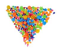 YARNOW 592PCS Mushroom Nails Pegboard for Creative DIY Mosaic Puzzle with Small Pegs Educational Fine Motor Skill Development Safe and Engaging Activity for Boys and Learning