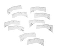 YARNOW 5pair Eyebrow Stencils Ruler Kit Reusable Plastic Precise Brow Mapping Tool for Microblading with Positioning Guide Suitable for DIY Eyebrow Looks and Salon Use