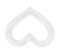 YARNOW 5pcs Aquarium Floating Plant Barrier Ring, Plastic White Feeding Ring for Fish Tank, Stable, Water-resistant, Keeps Food Contained for Betta Fish and Plants