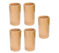 YARNOW 5Pcs Bamboo Fire Large Height Body Care Tool for Home Use Smooth Round Mouth Suction Cups for Back Arm Waist Knees