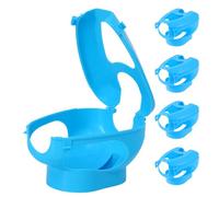 YARNOW 5pcs Blue Reusable Plastic Pigeon Holder Fixed Rack for Medicine Feeding Injection with Buckle, Bird Feeder Mount Tool Suitable for Racing and Pet Pigeons