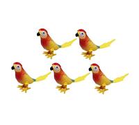YARNOW 5pcs Clockwork Parrot Jumping Animal Playthings for Brightly Colored Design Energy Saving Fun for Engaging Imagination