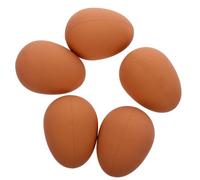 YARNOW 5pcs Creative Egg-shaped Dog Safe Rubber Bouncy Balls for Puppies Interactive Pet Training Teething for Dogs