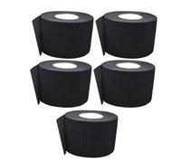 YARNOW 5pcs Disposable Paper Barber Neck Bands Comfortable and Breathable Hairdressing Neck Strips Universal Fit for Hair Styling and Salon Use