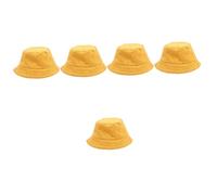 YARNOW 5pcs Doll Dress Up Cap Cute Miniature Fisherman Hat for Dolls Decorative Tiny Hat Photo Prop Room Decor for Parties and Crafts