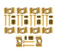 YARNOW 5pcs Electric Guitar String Trees Retainers with Mounting Screws Compatible with Fender Style Headstock for Stable String Tension and Bass Guitar Parts Replacement