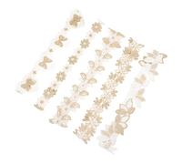 YARNOW 5pcs Flower Pattern Headbands for Birthday Hair Accessories with Wisteria Rose Bougainvillea Daisy Love Bow Designs for Parties Daily Wear