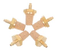 YARNOW 5pcs Generator Silencer Copper Filter for Fog Machines Brass Exhaust Muffler Fog Machine Oil Tube Noise Reducer Brass Air Exhaust Muffler Fitting Air Tool Silencer Fitting Golden