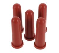 YARNOW 5pcs Goat Milk Bottle Nipples for Small Animals Feeding, Rubber Livestock Pacifier Teats Compatible with Puppy and Lamb Nursing Bottles, Replacement Pet Feeder Accessories