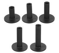 YARNOW 5Pcs Golf Ball Tees Set Flat Top 42Mm-80Mm Black Golf Holders for Practice Mats Suitable for Driving Range and Training