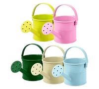 YARNOW 5PCS Kids Watering Can Mini Metal Gardening Watering Tin for Garden Home Plants