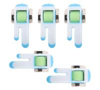 YARNOW 5pcs Low Shank Sewing Machine Roller Foot, Plastic Presser Feet with Versatile Design, Easy Replacement for Garment Sewing and Home DIY Projects