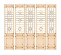 YARNOW 5Pcs Miniature Chinese Style Wooden Screen Dividers for Dollhouse, Vintage Micro Room Divider Panel, Dollhouse Bedroom Furniture Accessories, Miniature Sand Table Decor