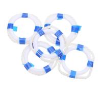 YARNOW 5Pcs Miniature Nautical Lifebuoys Mediterranean Style House Ornament DIY Accessories for Home Bar and Swimming Pool Decoration
