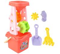 YARNOW 5pcs Parent Interactive Beach Sand Set Hourglass Rake and Bucket for Fun at Home Beach Mixed Colors for Creativity and Socialization