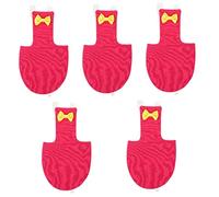 YARNOW 5pcs Parrot Diaper Suit Reusable Bird Clothes for Parrots Flight Nappy Stylish Design Bow for Outdoor Use Rose Red