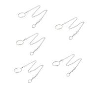 YARNOW 5pcs Parrot Foot Chain Leash Stainless Steel Bird for Training Lightweight and Portable for Parrots Cockatiels and Lovebirds