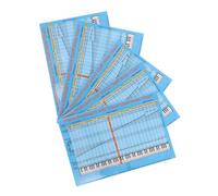 YARNOW 5pcs Removable Piano Keyboard Stickers with Color-coded Notes and Chord Chart for Beginners Detachable Music Learning Tool with Scales Guide for Self-study and Easy Application