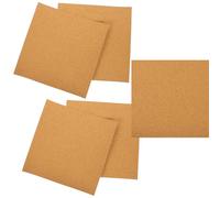 YARNOW 5pcs Self-Adhesive Cork Board Sheets 300x300x1mm Wood Material Office Bulletin Board for Home and Decorations Soundproof Wall Cork Paper