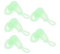 YARNOW 5pcs Silicone Elastic Fishing Hook Keepers for Bait and Lure Enhanced Stability and Slip-resistant Design, for Night Lure Bait Organisation and Freshwater Fishing