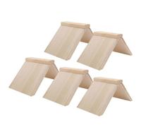 YARNOW 5Pcs Solid Wood Pigeon Perch Stand Roosting Holder Bird Wooden Resting Rack for Pet Pigeons and Poultry Supplies