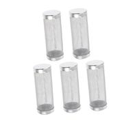 YARNOW 5pcs Stainless Steel Aquarium Intake Filter Mesh Fish Tank Prefilter Screen with Diameter Fine Mesh Fry and Shrimp Guard for Water Purity and Stable Operation