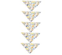 YARNOW 5pcs Summer Dog Party Supplies Triangular Bandana for Birthday Pet Decor Adorable Dog Outfit