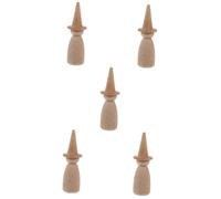 YARNOW 5pcs Unfinished Wooden Peg Dolls DIY Craft Wooden Doll Models for Artistic Painting Safe Natural Wood Material Creative Home Decoration Gift Encourages Imagination and Expression