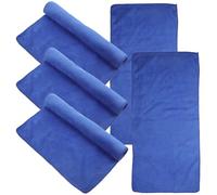 YARNOW 5Pcs Washable Blue Guinea Pig Blankets 30X60Cm Small Animal Bedding Mats Reusable Pet Cage Liners Suitable for Hamsters and Rats