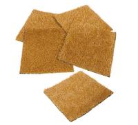YARNOW 5pcs Washable Chicken Nesting Pads Reusable Synthetic Grass Nest Box Liners Soft Bedding Mats for Poultry Coop Egg Laying Protection