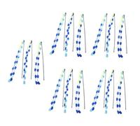 YARNOW 5sets Interactive Cat Toys for Indoor Cats Teaser Wands Stick Kitten Toys 3pcs*5
