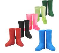 YARNOW 6 Pairs Rain Boots Model Realistic Doll House Accessories for Garden Scene Decoration Smooth Surface Simulation Boot Ornaments for Photo Props and Miniature Display