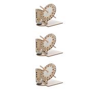 YARNOW 6 pcs DIY Sundial Clock Kits Scientific Wooden Models for Ancient Timekeeping Educational Craft for Outdoor Garden Decor for Friends Family