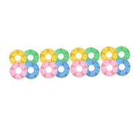 YARNOW 60 pcs Mini Swimming Rings Floaties for House Supplies Cartoon Simulated Swim Ring Decorations Lightweight Party Gifts and Pool Random Color