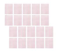 YARNOW 60 Sheets Red Arrow Label Stickers, Paper Material, Easy to Use and Convenient to Carry, for Repair Marking and Defect Indication in Office Or Factory Settings