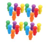 YARNOW 60pcs Colorful Wooden Flight Chess Pieces for Board Games Chess Accessories for Role Playing Travel Friendly with Fine Craftsmanship
