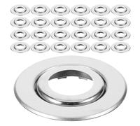 YARNOW 60pcs Fire Sprinkler Escutcheon Cover Plate Stainless Steel Double-Layered Retractable Design Universal Compatibility Scratch-Resistant for Sprinkler System Maintenance