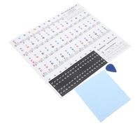 YARNOW 61 Key Piano Keyboard Stickers Removable Pvc Assorted Color Easy to Stick Musical Note Labels for Beginners