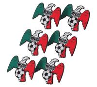 YARNOW 6pcs 2026 Soccer Commemorative Pins Alloy Mexico Style Lapel Badges with Lively Design Accents, Collector’s Appeal, Easily Attached and Removed, for Soccer Game Day and Fan