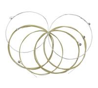 YARNOW 6pcs Acoustic Guitar Strings Durable Brass Replacements for Folk Guitars Fast Tuning Rich Tone Suitable for String Replacement High Resonance Comfortable Feel