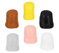 YARNOW 6pcs Baseball Cap Has Mini Hats Doll House Hat Props Small Hat Ornament Decorative DIY Hat Mini Peaked Hat Small Hat Photo Prop Cute Miniature Hat Decor Hat Photo Props Plastic